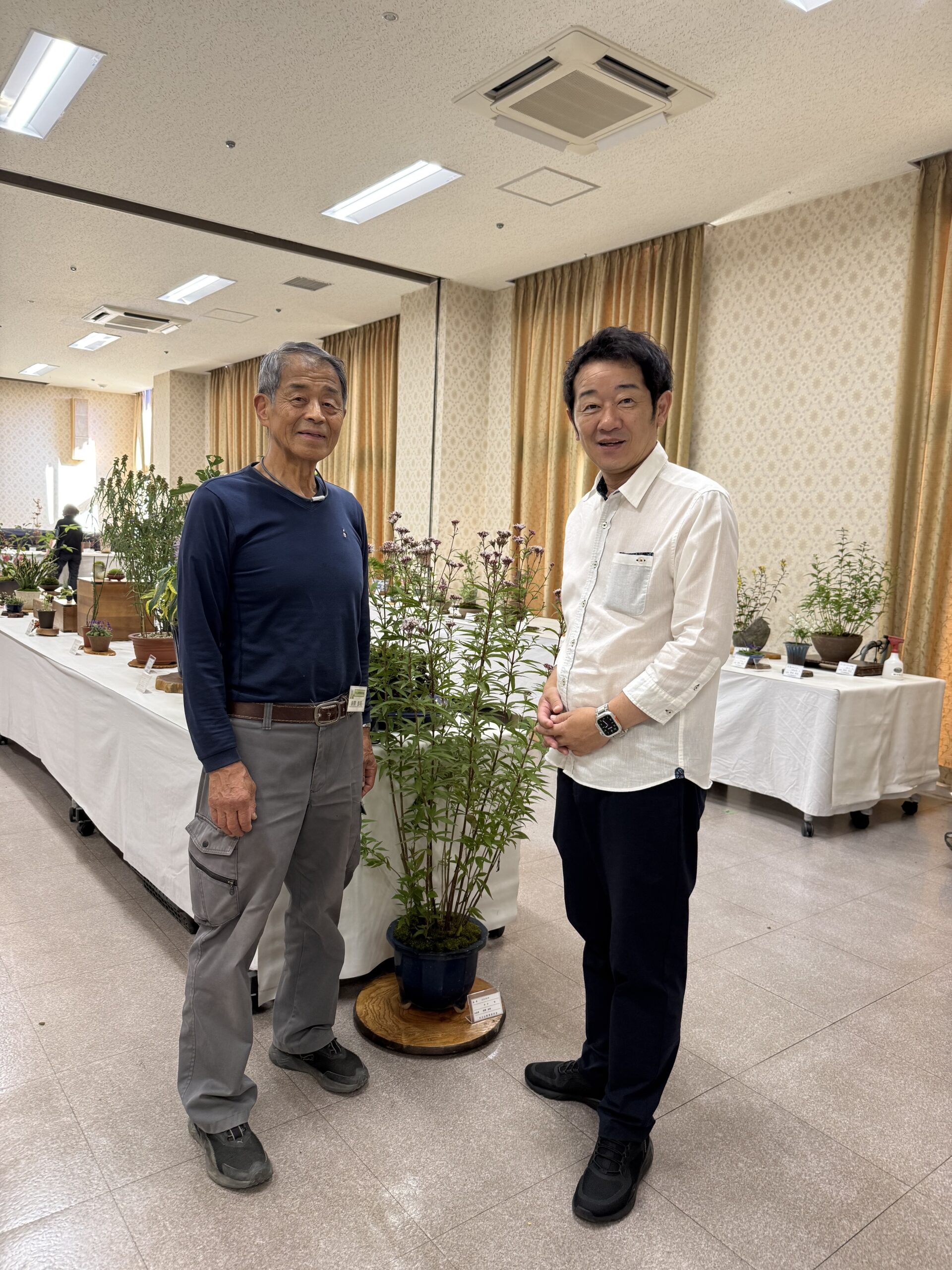 会長さんと会場で