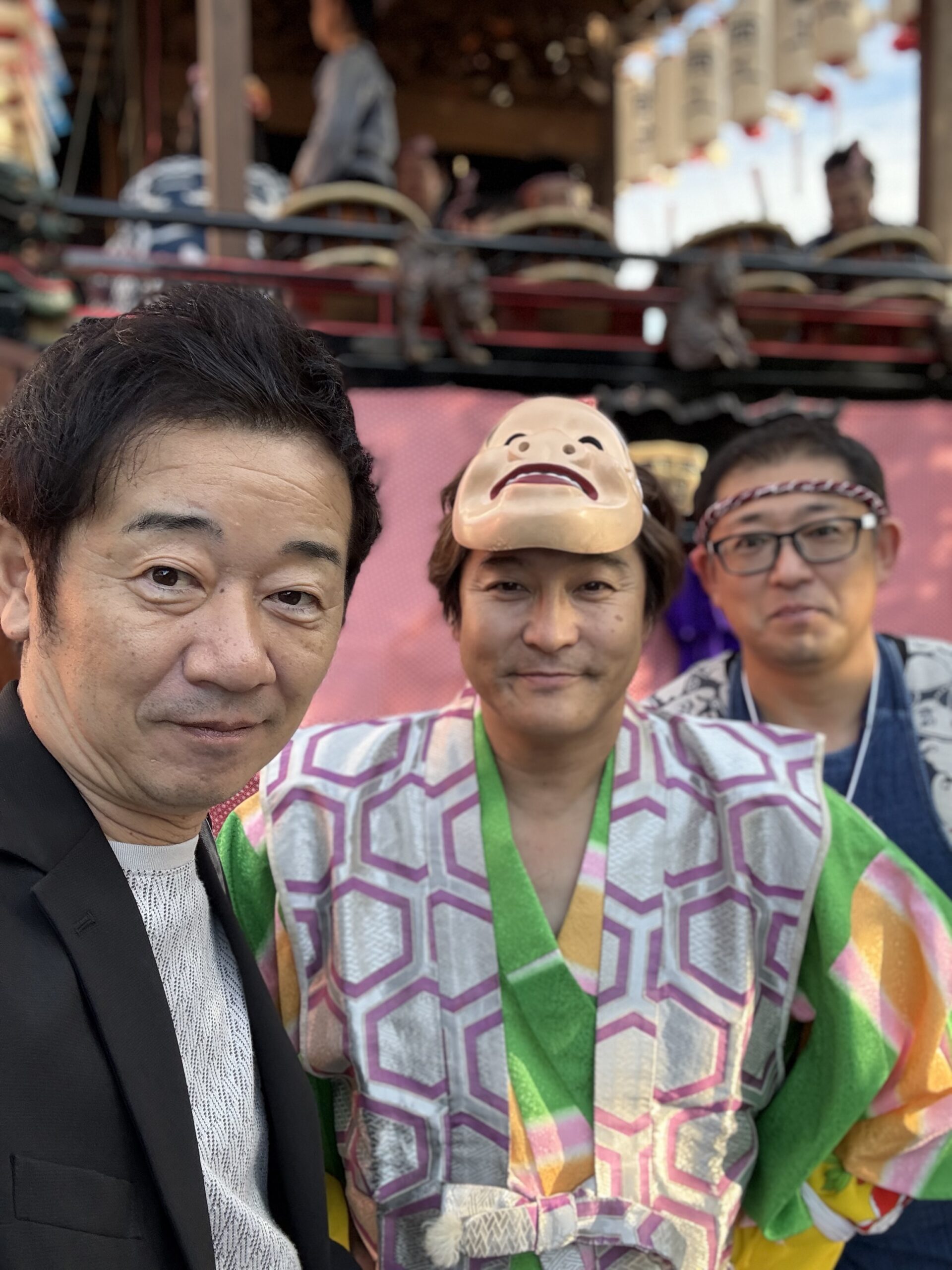 助川鹿嶋神社の宵祭りでの記念写真